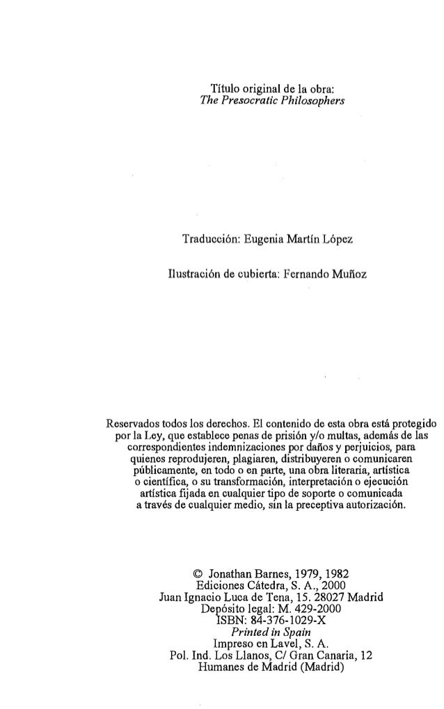 TEMA 0. LOS PRESOCRATICOS